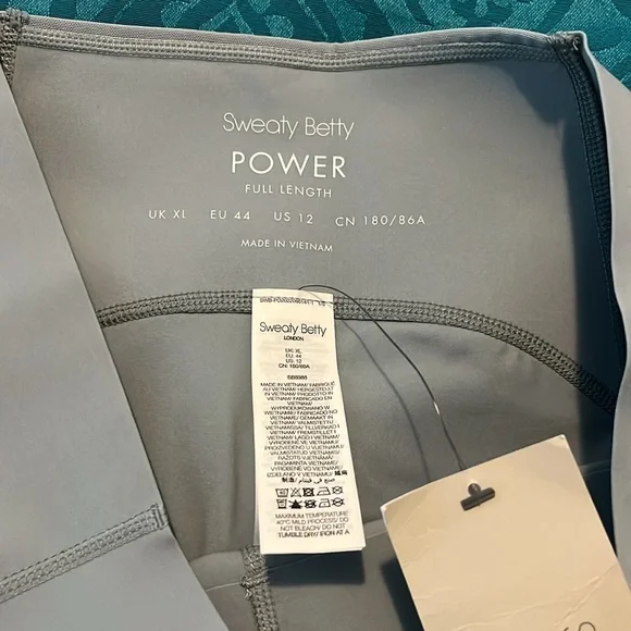 NWT Sweaty Betty gray Power leggings high rise size extra large - Picture 3 of 8